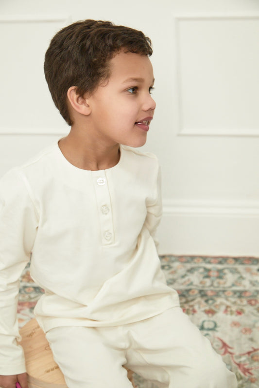 Boys Orchid Pyjamas - Ivory